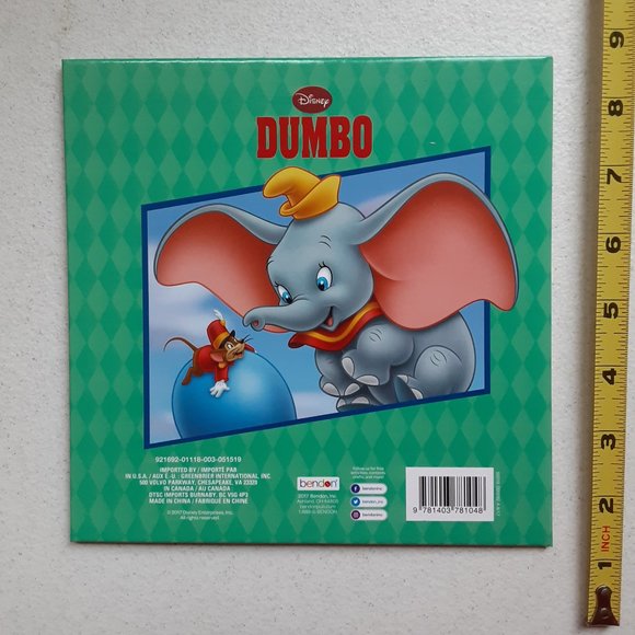 2017 Disney Dumbo Hardcover Bendon Childrens Book Disney Enterprises Inc. - Picture 2 of 4